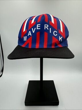 Top Gun Maverick Youth Snapback Hat Red White Blue Movie Cap OSFM Paramount